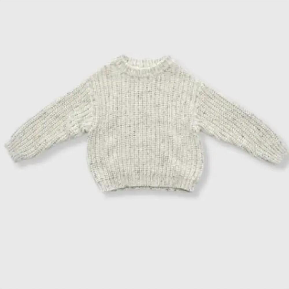 NEW BLEU & CO. kids' sugar cookie sweater in cream